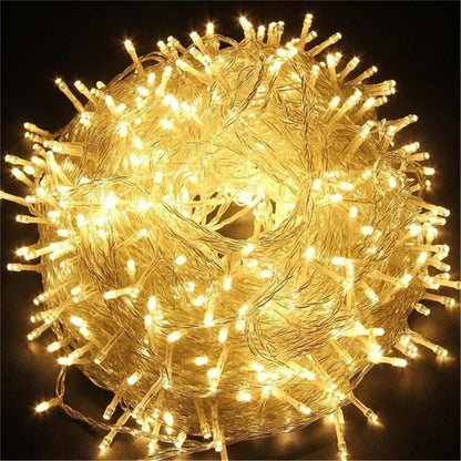 Xmas Outdoor Christmas Lights Led String Lights 100M 10M 5M Luces Decoracion Fairy Light Holiday Lights Lighting tree garland