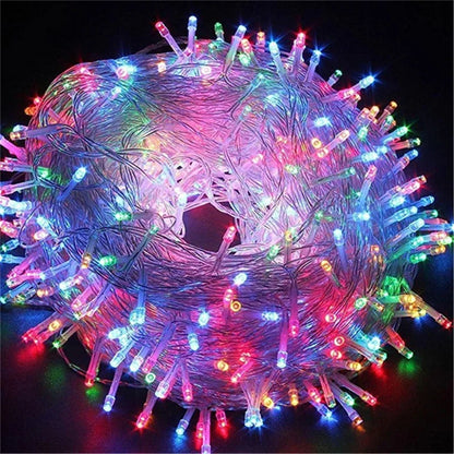 Xmas Outdoor Christmas Lights Led String Lights 100M 10M 5M Luces Decoracion Fairy Light Holiday Lights Lighting tree garland