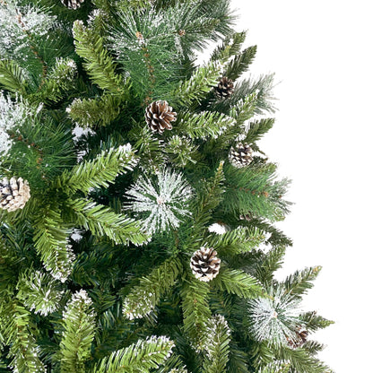 Christmas Tree Decorated with 65 Pine Cones